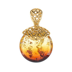 Ciondolo in argento con Ambra Baltica