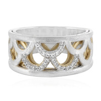 Anello in argento con Topazio Bianco