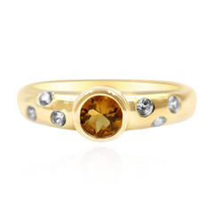 Anello in argento con Scapolite Cognac