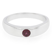 Anello da uomo in argento con Rodolite Brasiliana