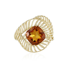 Anello in oro con Citrino Madeira (Ornaments by de Melo)