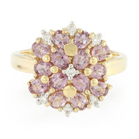 Anello in oro con Zaffiro Padparadscha (non riscaldato) (AMAYANI)