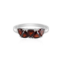 Anello in argento con Granato Mozambico