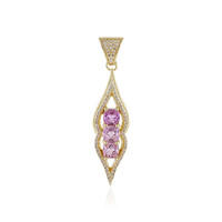 Ciondolo in oro con Kunzite Brasiliana