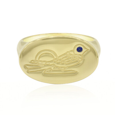 Anello in argento con Zaffiro Blu