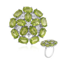 Anello in argento con Peridoto