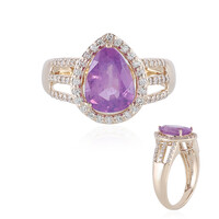 Anello in oro con Zaffiro Luc Yen (non riscaldato) (AMAYANI)