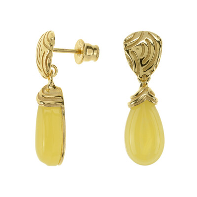Orecchini in argento con Ambra Baltica (dagen)