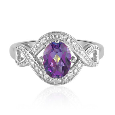 Anello in argento con Topazio Mistico