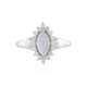 Anello in argento con Opale Australiano