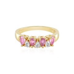 Anello in argento con Zaffiro Rosa del Madagascar