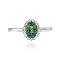 Anello in argento con Apatite Cromo