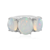 Anello in argento con Opale di Welo