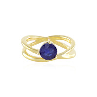 Anello in argento con Zaffiro Blu del Madagascar