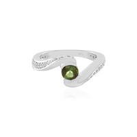 Anello in oro con Tormalina Verde