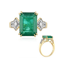 Anello in oro con Smeraldo Zambia AAA (D'vyere)