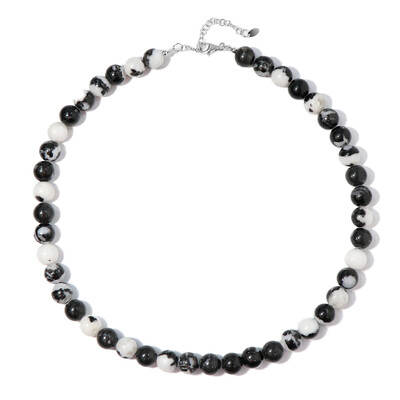 Collana in argento con Dolomite White Buffalo