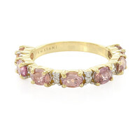 Anello in oro con Zaffiro Padparadscha (non riscaldato) (AMAYANI)