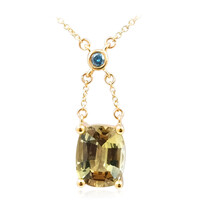 Collana in oro con Tanzanite Gialla (non riscaldata) (de Melo)