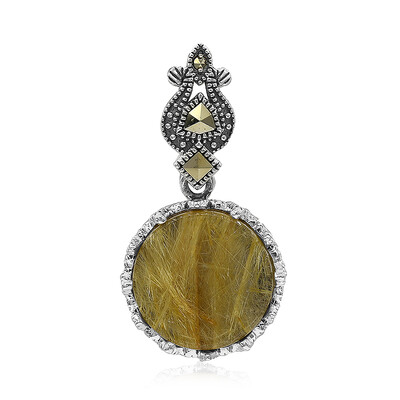 Ciondolo in argento con Quarzo Rutilato (Annette classic)