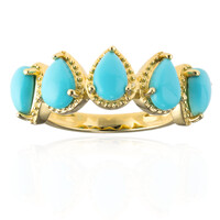 Anello in argento con Turchese Sleeping Beauty