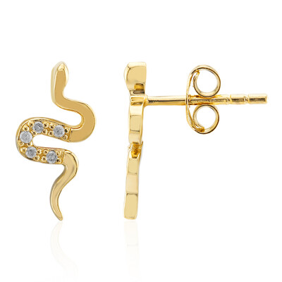 Orecchini in argento con Diamante I3 (I)