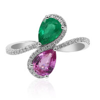 Anello in oro con Zaffiro Rosa (CIRARI)