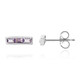 Orecchini in argento con Ametista Rose de France
