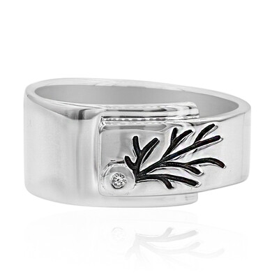 Anello in argento con Diamante I1 (G) (Annette)