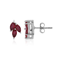 Orecchini in argento con Rubino del Madagascar