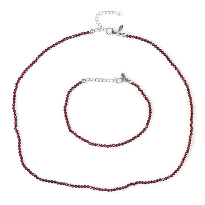 Parure in argento con Granato Mozambico