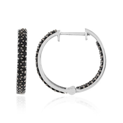 Orecchini in argento con Spinello Nero