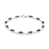 Bracciale in argento con Granato