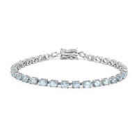 Bracciale in argento con Topazio Blu Cielo