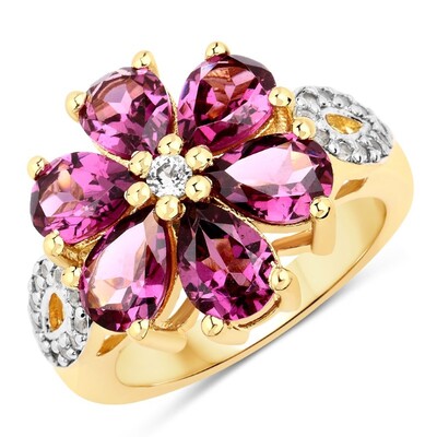 Anello in argento con Rodolite