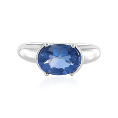 Anello in argento con Fluorite Cangiante