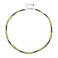 Collana in argento con Ematite Nera (Riya)