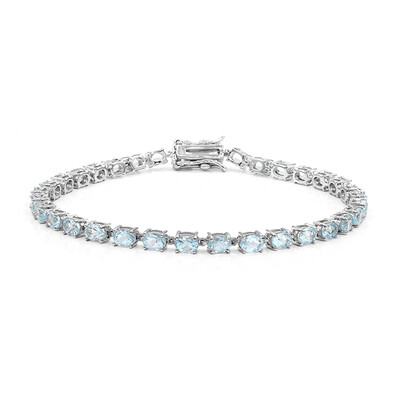 Bracciale in argento con Topazio Blu Cielo