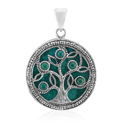 Ciondolo in argento con Crisocolla (Art of Nature)