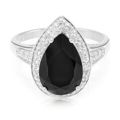 Anello in argento con Spinello Nero