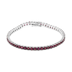 Bracciale in argento con Rodolite