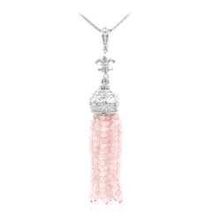 Collana in argento con Quarzo Rosa (Dallas Prince Designs)