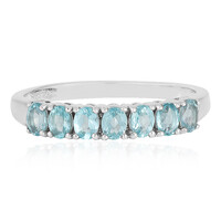Anello in argento con Apatite Blu