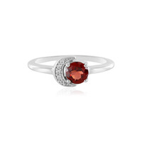 Anello in argento con Granato Mozambico