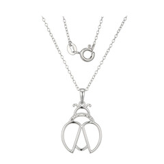 Collana in argento con Diamante I3 (I)