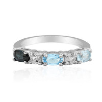 Anello in argento con Topazio Blu Cielo