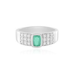 Anello in argento con Smeraldo Colombiano