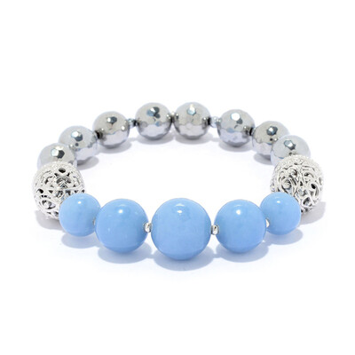 Bracciale in argento con Angelite (Dallas Prince Designs)