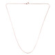 Catenina a serpente regolabile con cursore in argento 925 placcato oro rosa - 61 cm - 5,12 g