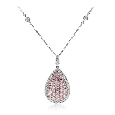 Collana in oro con Diamante Rosa I1 (CIRARI)